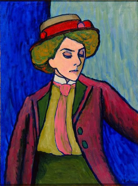 Gabriele Münter Retrato de una mujer joven 1909 4870 cm Descripción