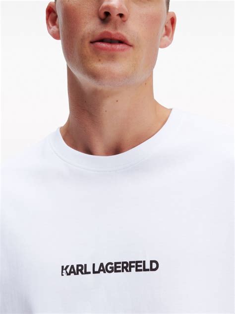 Karl Lagerfeld Ikon Outline Organic Cotton T Shirt White Farfetch