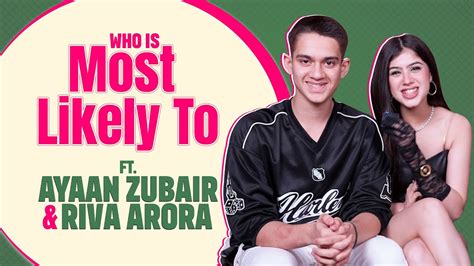 Whos Most Likely To Challenge With Riva Arora And Ayaan Zubair😍