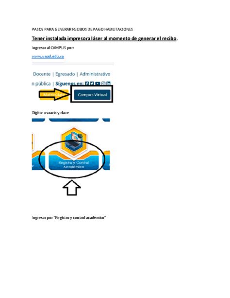 Pasos Para Generar Recibos De Pago Habilitaciones Pasos Para Generar