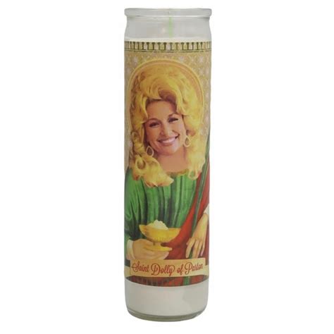 Dolly Parton Devotional Prayer Saint Candle Version 1 Mose Mary And Me