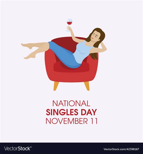 National singles day Royalty Free Vector Image