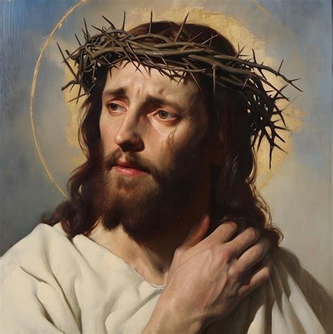 Premium Photo Jesus Christ In The Crown Of Thorns