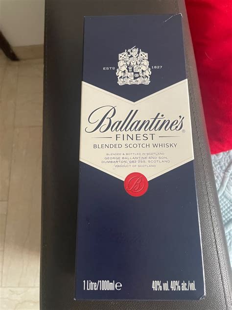 Ballantines whisky 1000ml, Food & Drinks, Alcoholic Beverages on Carousell