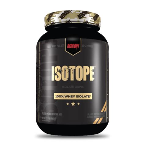 Isotope 100 Whey Isolatada Peanut Butter Redcon 1 Pro Supplement Store