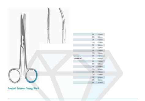 Surgical Scissors Sharp Blunt Ri Rigor Instruments