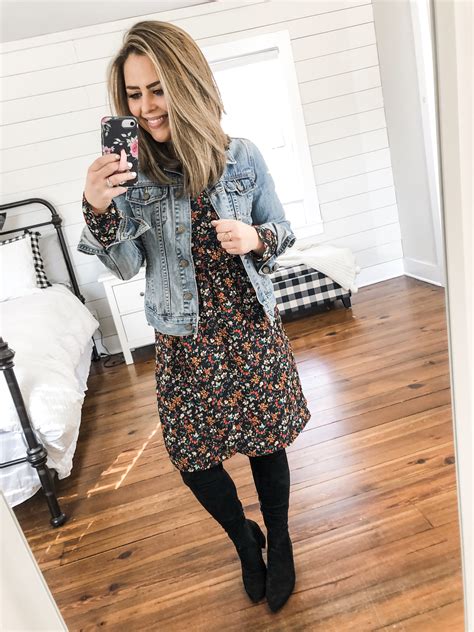 8 Ways To Style A Denim Jacket Dress Cori Lynn