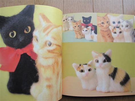 NADELFILZ Realistische KATZEN Japanisches Bastelbuch Etsy De