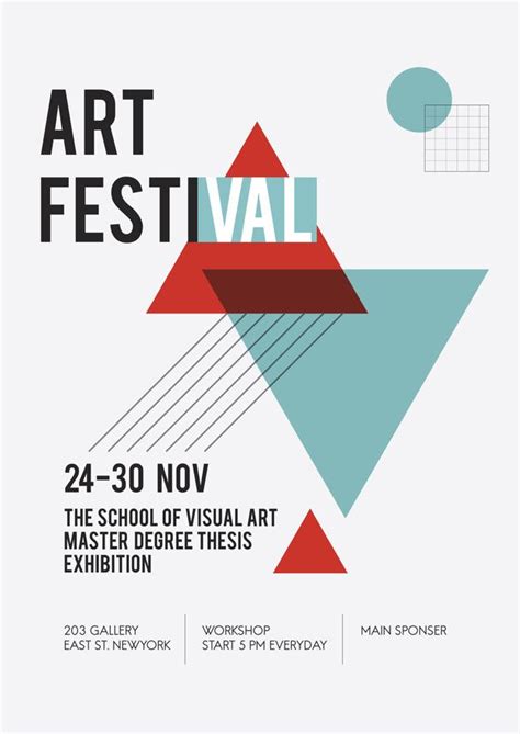 Illustration Of Art Exhibition Poster Free Vector Event Poster Design