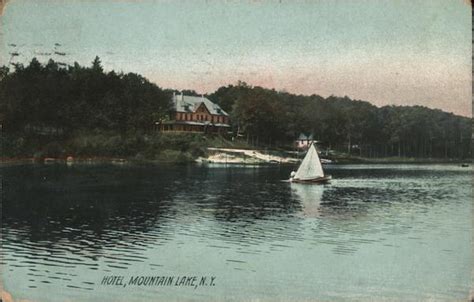 Hotel, Mountain Lake Gloversville, NY Postcard