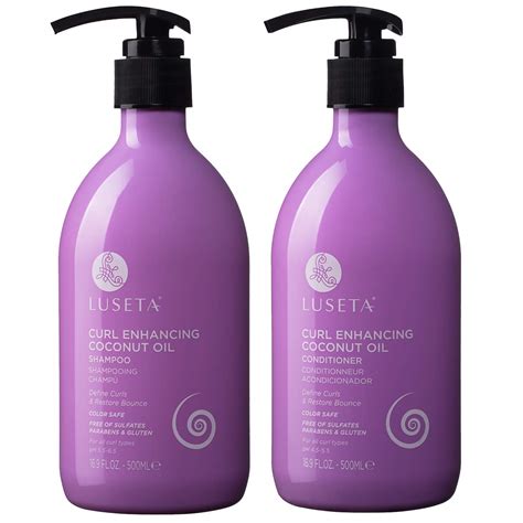 Luseta Curly Hair Shampoo And Conditioner Set With Coconut Oil Unlimited Bounce And