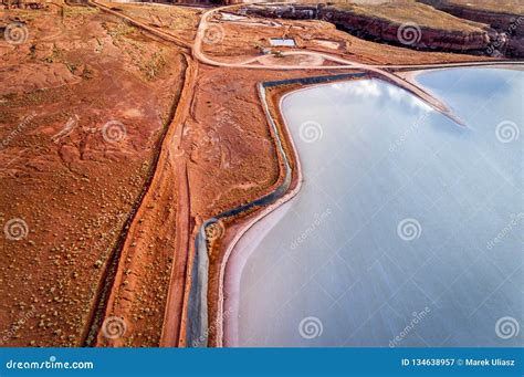 Potash Evaporation Ponds Aerial View Stock Image - Image of chloride, pond: 134638957