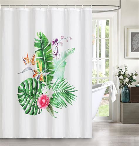 Home Beyond Hb Design Shower Curtain Set With Hooks Water