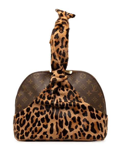 Louis Vuitton Pre Owned 1996 Azzedine Alaia Monogram Leopard Alma