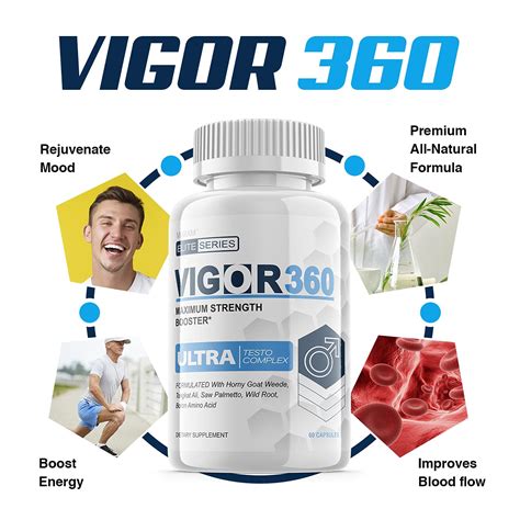 2 Pack Vigor 360 Ultra Complex Elite Series Vigor360 Vigor 360 Pastilla Maximum Strength