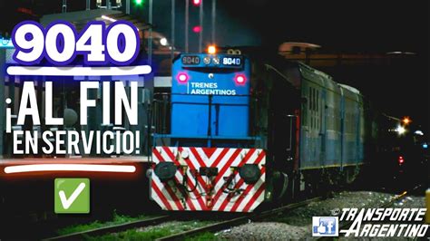 La IMPONENTE 9040 y una HERMOSA PASADA por Saenz Peña con el Tren N