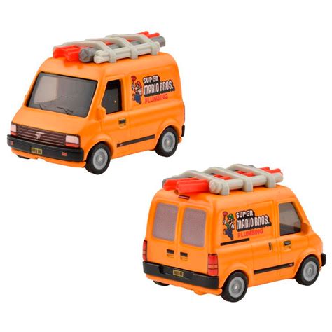 Hot Wheels Premium Super Mario Bros Plumber Van Blister Danificado Counting Minis