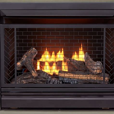 Bluegrass Living 40 In Gray Ventless Natural Fireplace In The Gas Fireplaces Department At