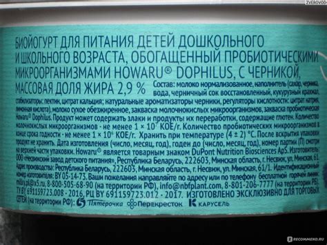 Биойогурт Верховье из фермерского молока с черникой - «Новый йогурт ...