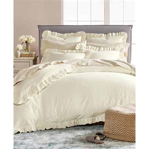 Martha Stewart Collection Luxury Portuguese Flannel Ruffle Fullqueen