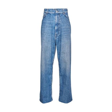 Balenciaga Blue Baggy Raver Jeans Editorialist