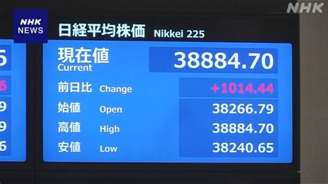 日経平均株価 1000円以上値上がり 半導体関連を中心に買い注文広がる Nhk きょうの株価