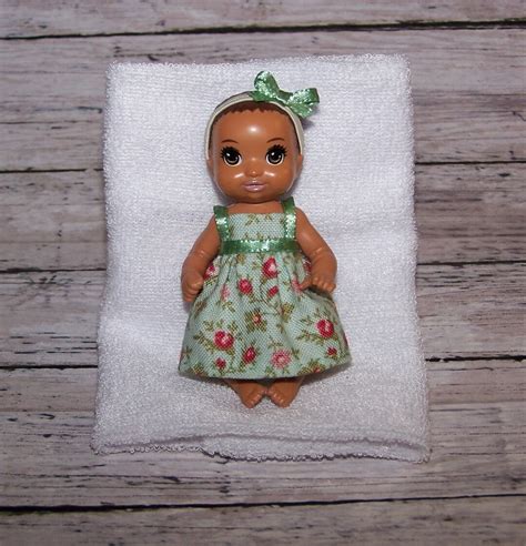 Handmade Krissy Doll Clothes Floral Dress And Headband For Fashion Doll