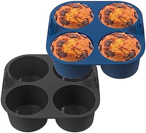 Webake Lot De Grands Moules Muffins Profonds En Silicone Pour