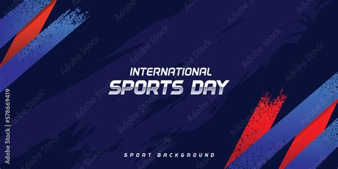 Sports Background Vector. International Sports Day Illustration ...