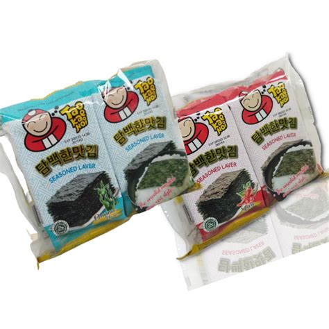 Jual Tao Kae Noi Nori Seaweed Seasoned Laver Rumput Laut 2 Pcs Shopee