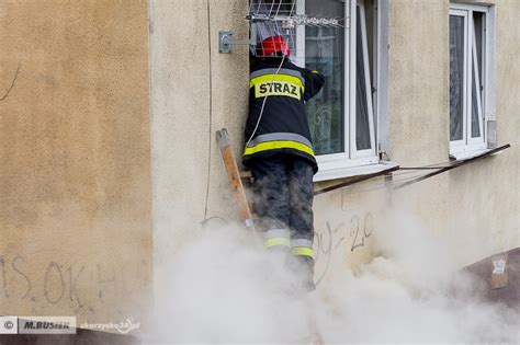 Pożar piwnicy w bloku przy ul Lotniczej 6