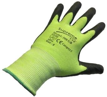 Supreme Ttf Grb Anti Cut Palm Coated Green Gloves Ht Grb