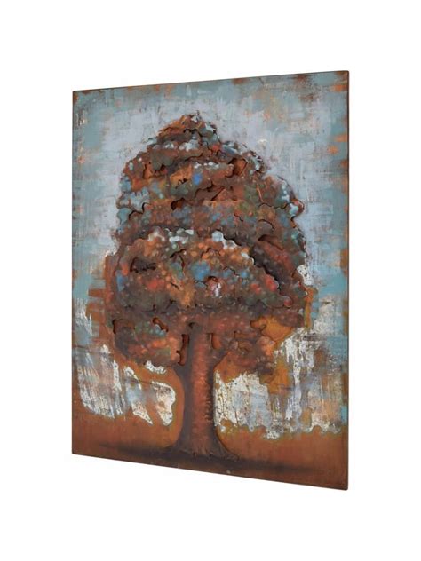 M Bel Ideal D Metallbild Baum In Bunt B X H Cm G Nstig