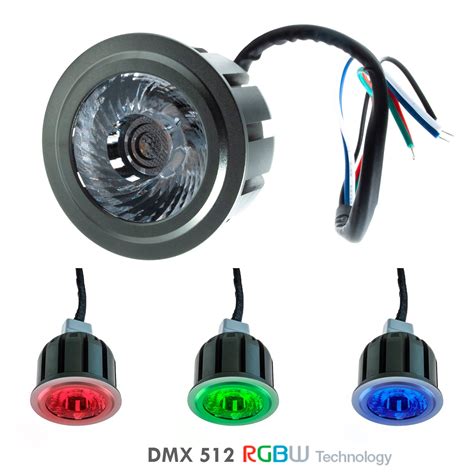 Spot Led Spot Rgb W V Synchronisable Dimmable Dmx Lumi Re Color E