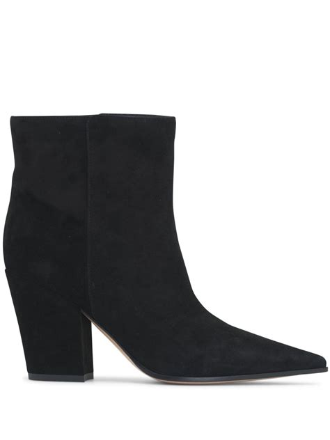 Gianvito Rossi Mm Camoscio Ankle Boots Black Farfetch