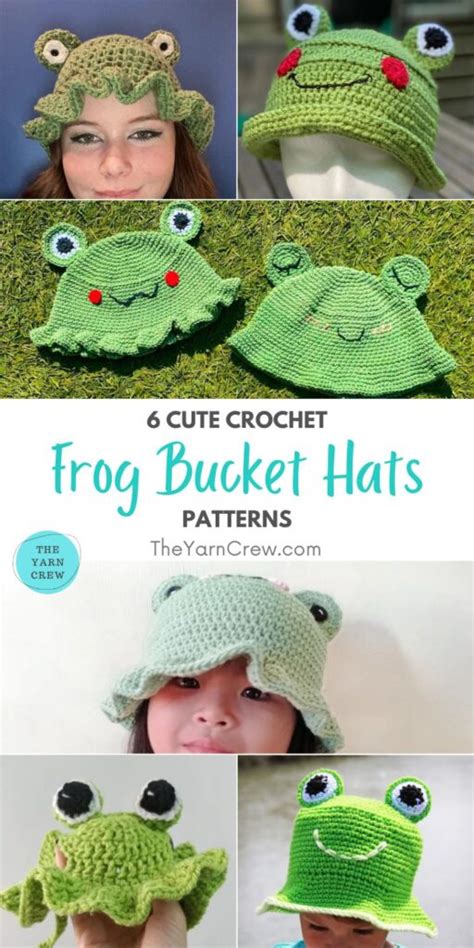 6 Cute Crochet Frog Bucket Hat Patterns The Yarn Crew