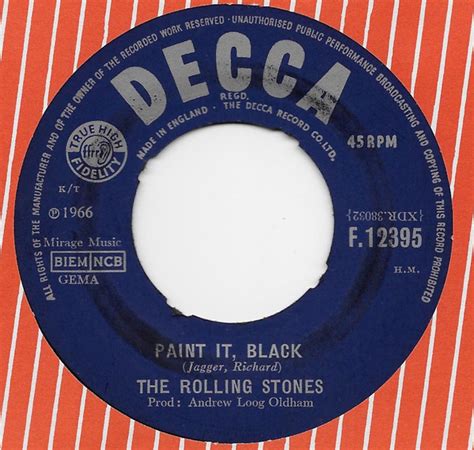 The Rolling Stones - Paint It, Black (1966, Vinyl) | Discogs