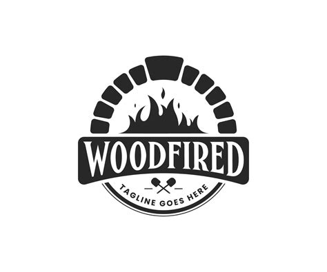 Brick oven pizza logo design vector template 14718981 Vector Art at