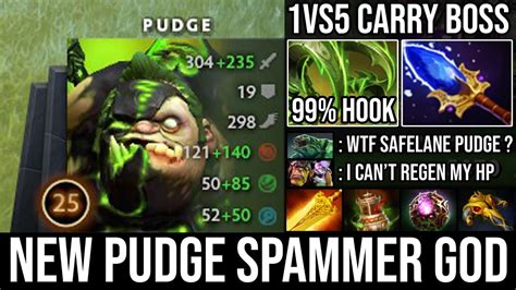 NEW Pudge Spammer God Beautiful 99 Hooked Raid Boss 1Vs5 Carry With