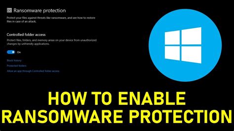 How To Enable Ransomware Protection On Windows 10 2019 Guide Youtube