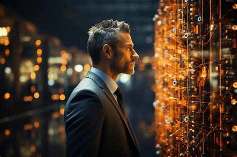 Premium Ai Image Unlocking The Potential Businessman Embracing The Ai