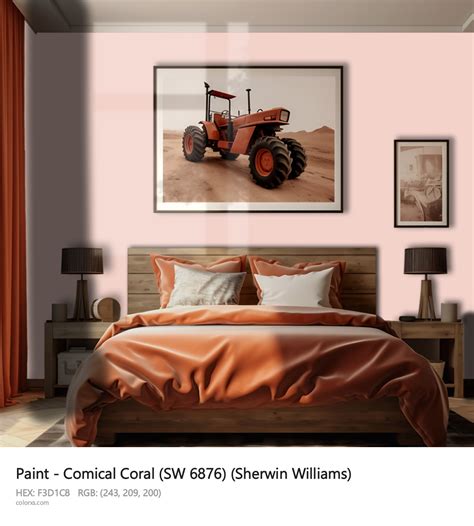 Sherwin Williams Comical Coral Sw 6876 Paint Color Codes Similar