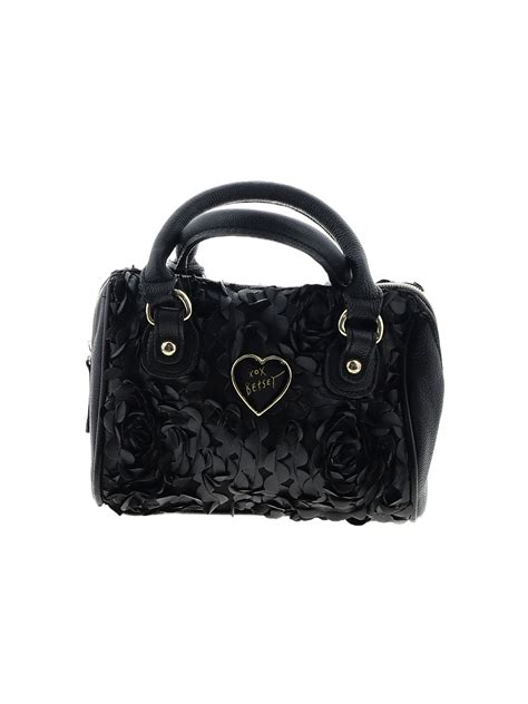 Betsey Johnson Solid Black Satchel One Size Off Thredup