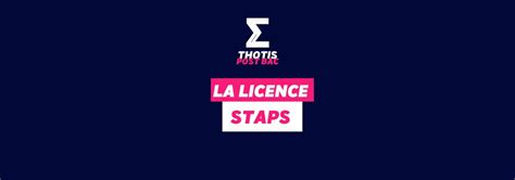 La Licence Staps Mati Res Et D Bouch S Thotis