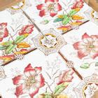 Nine Victorian Glazed Floral Wall Tiles