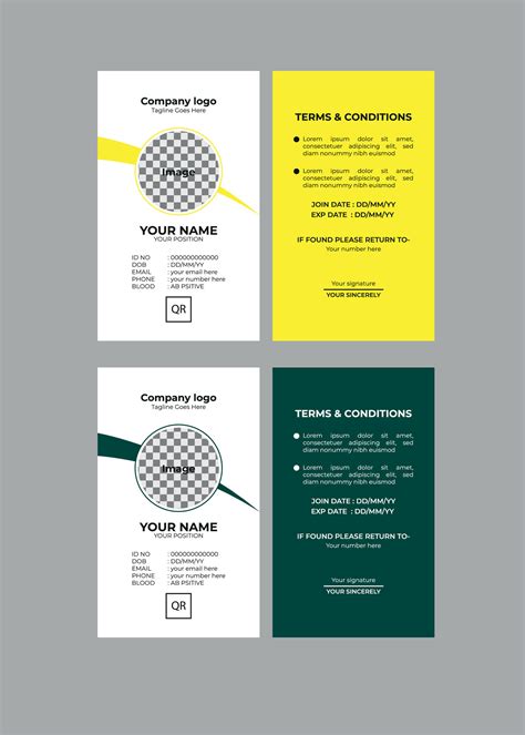 Multipurpose Business Id Card Template 47972722 Vector Art at Vecteezy