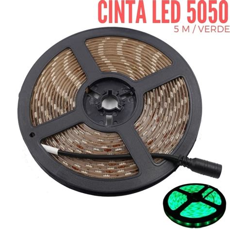 Cinta Led Verde V Metros