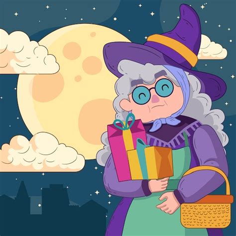 Free Vector | Hand drawn befana illustration