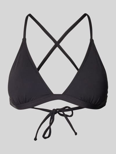 Rip Curl Bikini Oberteil mit gekreuzten Spaghettiträgern black online