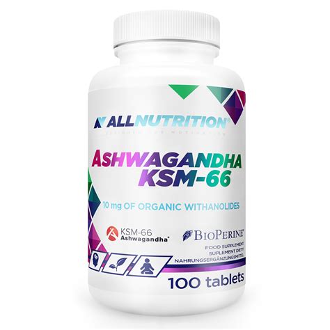 Ashwagandha KSM 66 100 tabletek ALLNUTRITION 44 zł Opinie Sklep SFD